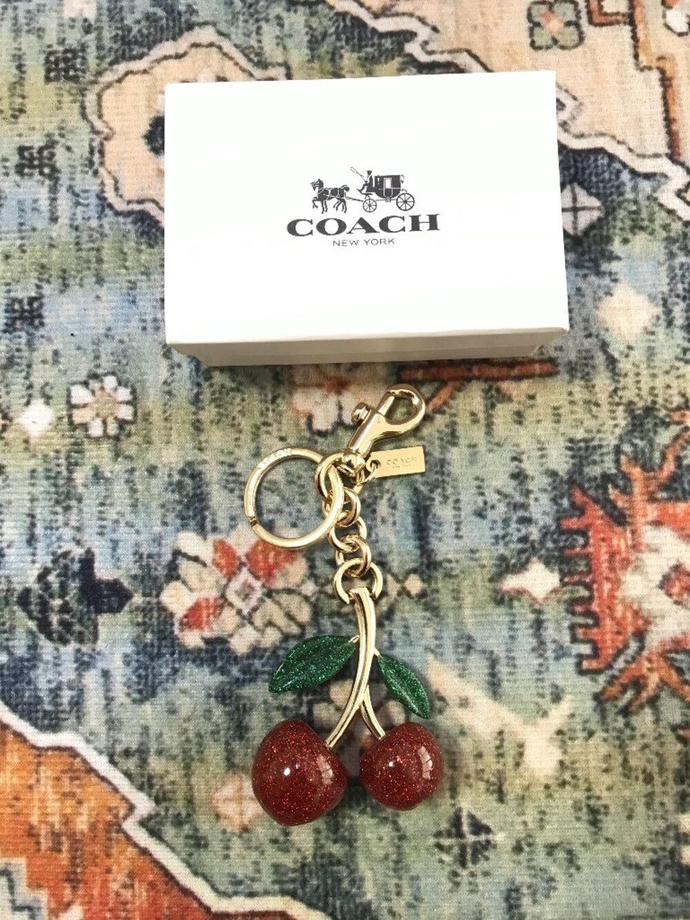 Coach Cherry Keychain